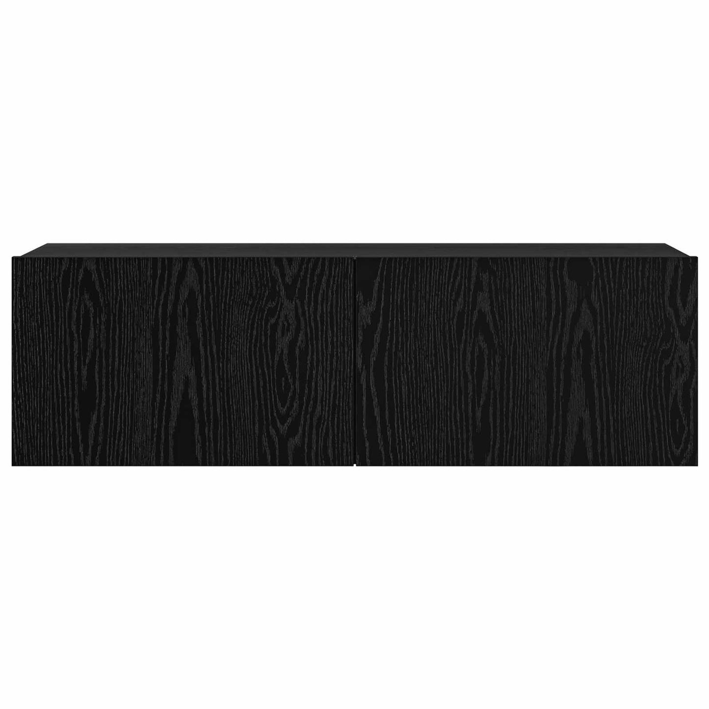 vidaXL TV Cabinet Set 6 pcs Black Oak 100 x 30 x 30 cm Engineered Wood