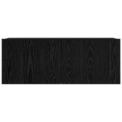 vidaXL TV Cabinet Set 6 pcs Black Oak 100 x 30 x 30 cm Engineered Wood