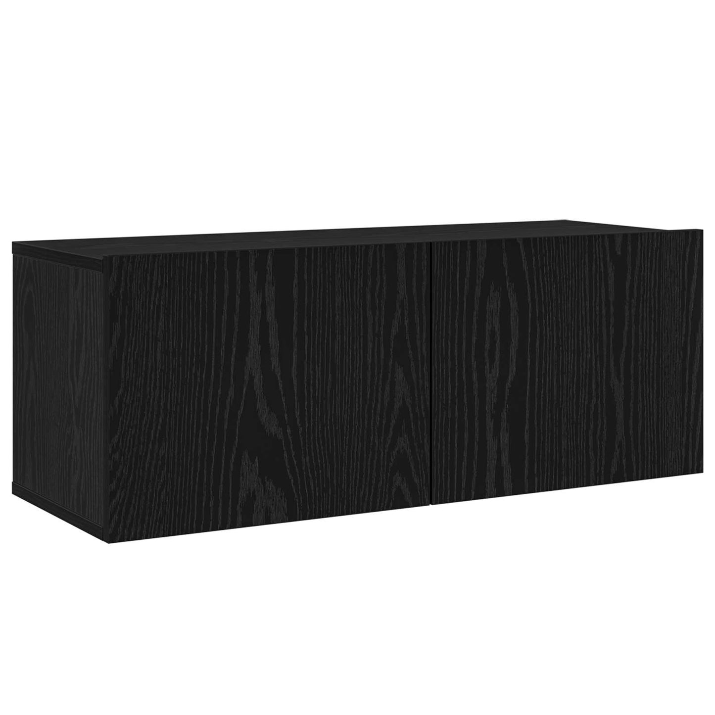 vidaXL TV Cabinet Set 6 pcs Black Oak 100 x 30 x 30 cm Engineered Wood