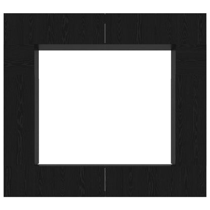 vidaXL TV Cabinet Set Wall-mounted 8 pcs Black Oak Engineered Wood