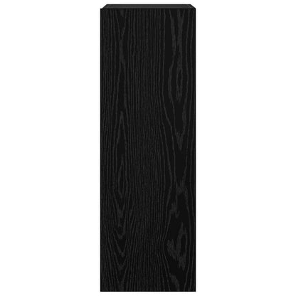 vidaXL TV Cabinet Set Wall-mounted 8 pcs Black Oak Engineered Wood