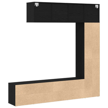 vidaXL Bookshelf 12-Tier 3 pcs 36 x 30 x 143 cm Engineered Wood