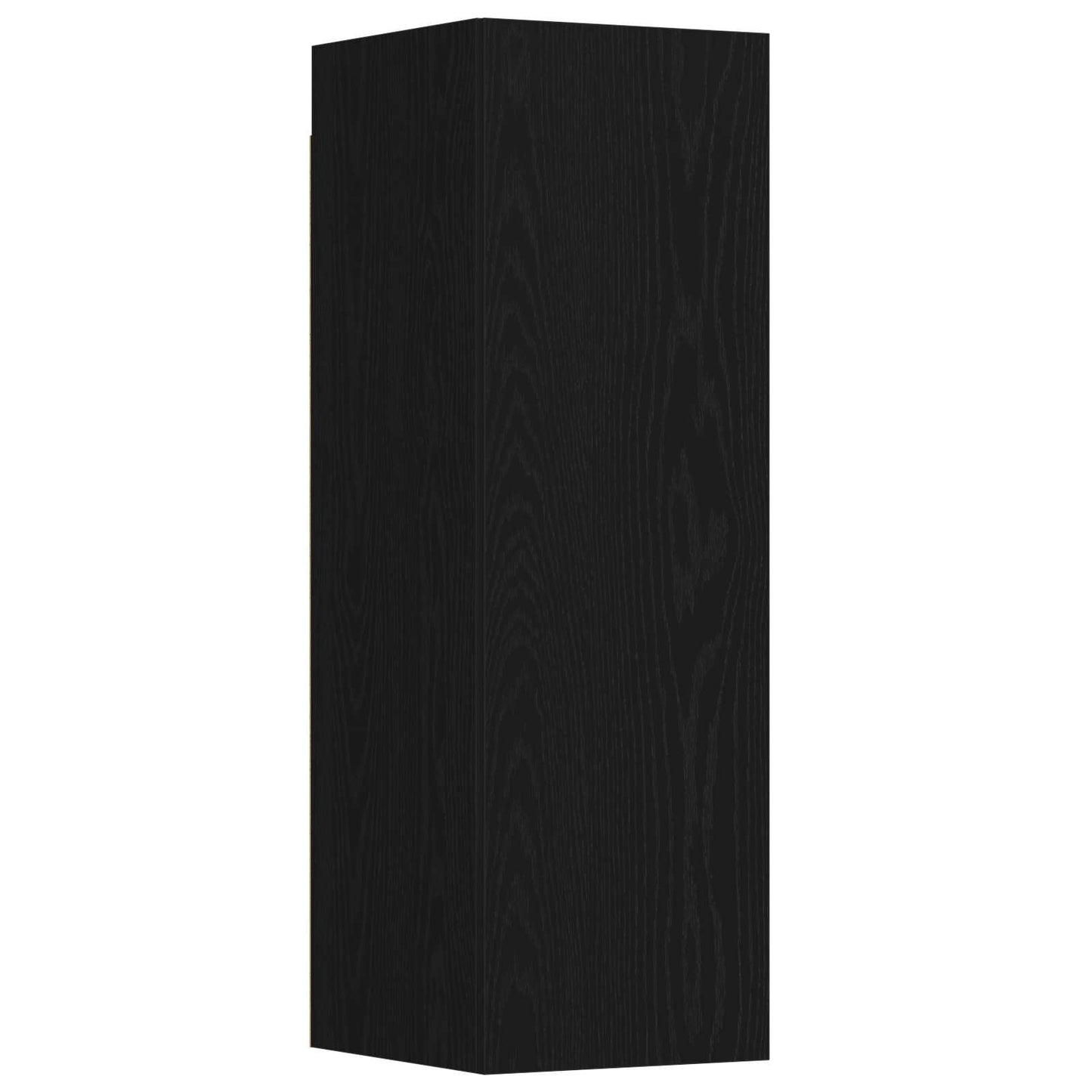 vidaXL TV Cabinet Set Wall-mounted 3 pcs Black Oak 130.5 x 30 x 140 cm