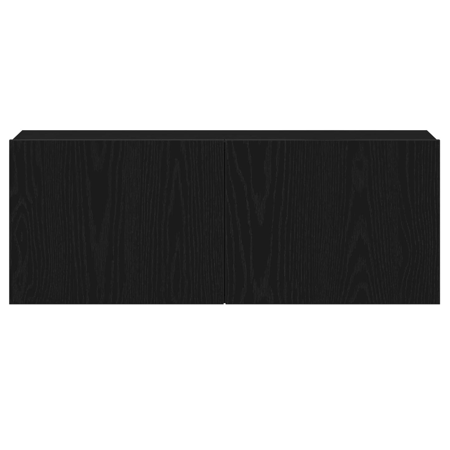 vidaXL TV Cabinet Set Wall-mounted 3 pcs Black Oak 130.5 x 30 x 140 cm