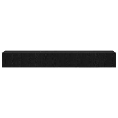 vidaXL TV Cabinet Set 3 pcs Black Oak 80 x 30 x 30 cm Engineered Wood