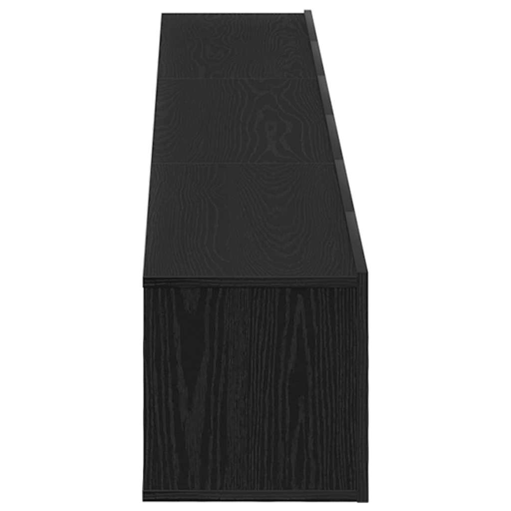 vidaXL TV Cabinet Set 3 pcs Black Oak 80 x 30 x 30 cm Engineered Wood