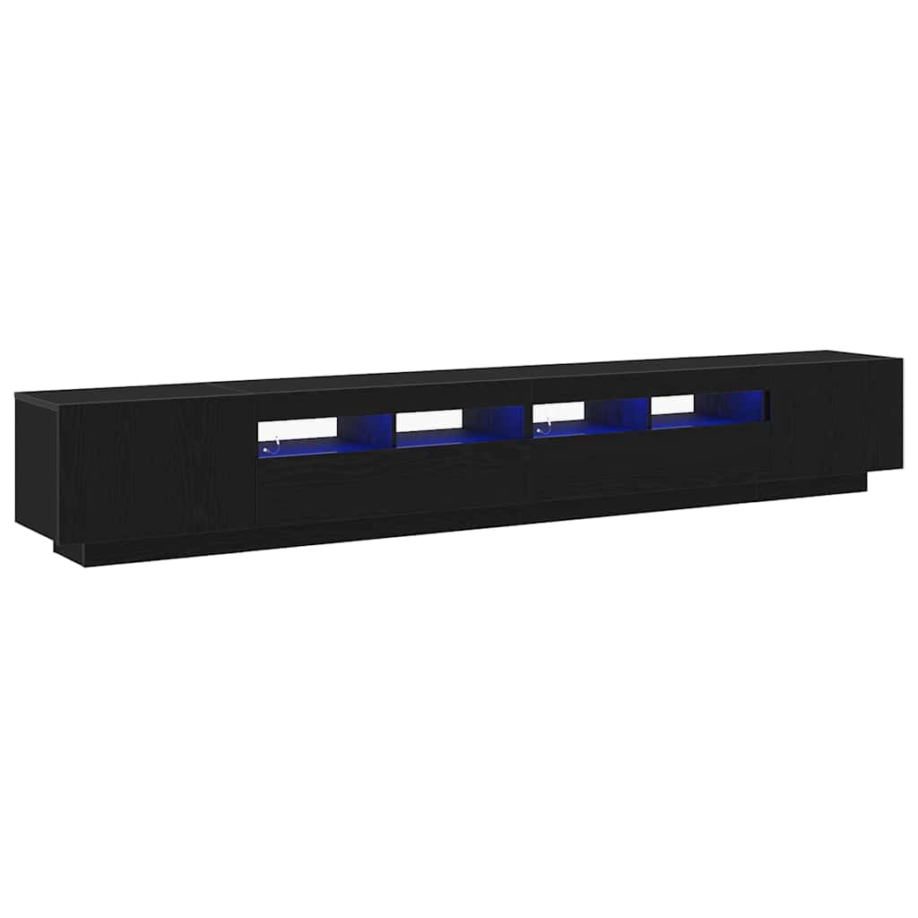 vidaXL TV Cabinet Set 3 pcs Black 260 x 35 x 40 cm Engineered Wood