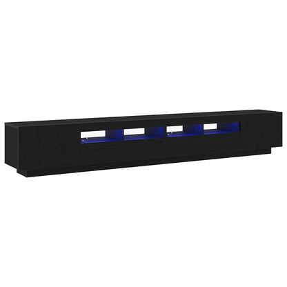 vidaXL TV Cabinet Set 3 pcs Black 260 x 35 x 40 cm Engineered Wood