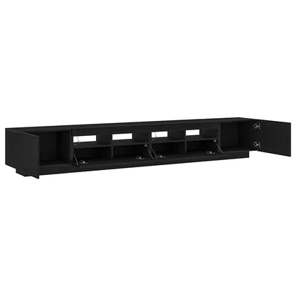vidaXL TV Cabinet Set 3 pcs Black 260 x 35 x 40 cm Engineered Wood