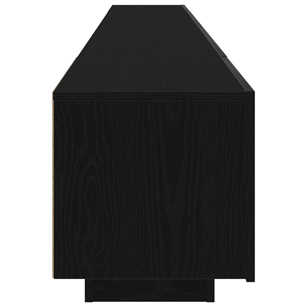 vidaXL TV Cabinet Set 3 pcs Black 260 x 35 x 40 cm Engineered Wood