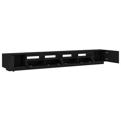 vidaXL TV Cabinet Set 3 pcs Black 300 x 35 x 40 cm Engineered Wood