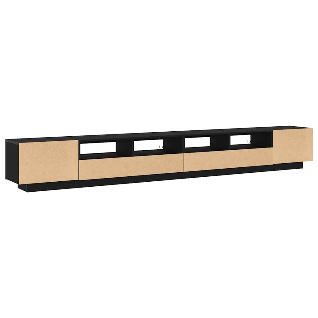 vidaXL TV Cabinet Set 3 pcs Black 300 x 35 x 40 cm Engineered Wood