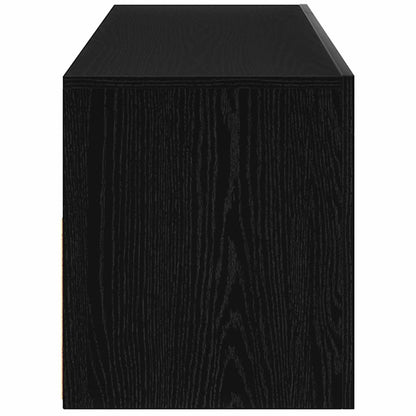 vidaXL Bedside Cabinet Black Oak 60 x 35 x 40 cm Engineered Wood