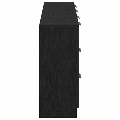 vidaXL Sideboard Black Oak 120 x 30 x 70 cm Engineered Wood