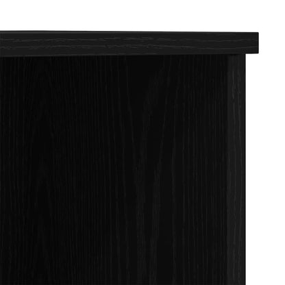 vidaXL Highboard Black Oak 132 x 35.5 x 103.5 cm Engineered Wood