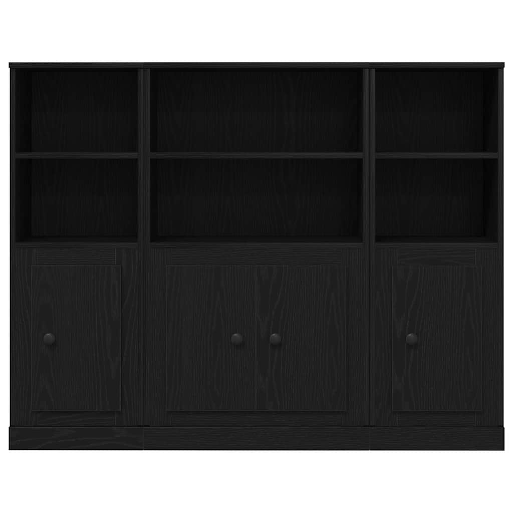 vidaXL Highboard Black Oak 132 x 35.5 x 103.5 cm Engineered Wood