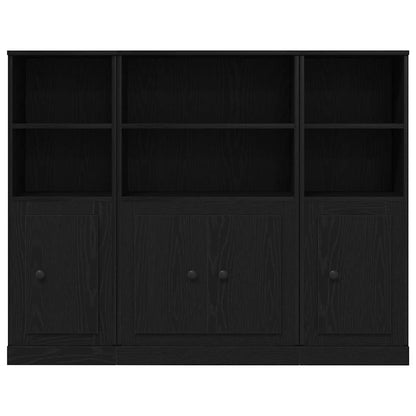 vidaXL Highboard Black Oak 132 x 35.5 x 103.5 cm Engineered Wood