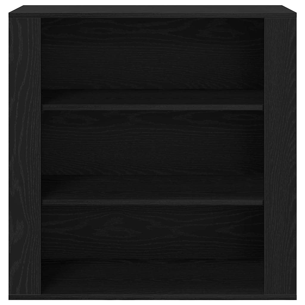 vidaXL Highboard Black Oak 80 x 33 x 150 cm Engineered Wood