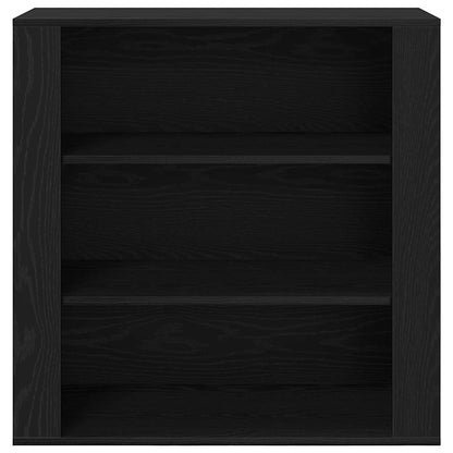 vidaXL Highboard Black Oak 80 x 33 x 150 cm Engineered Wood