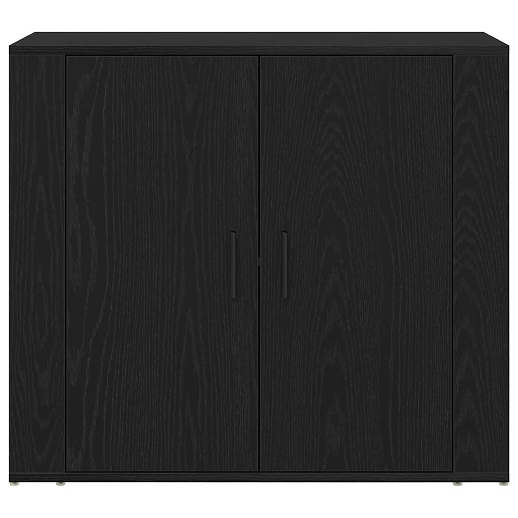 vidaXL Sideboard Black Oak 240 x 33 x 70 cm Engineered Wood