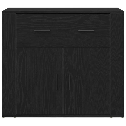 vidaXL Sideboard Black Oak 240 x 33 x 70 cm Engineered Wood