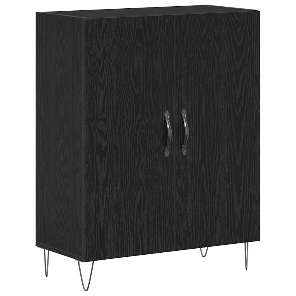 vidaXL Highboard 2 pcs Black Oak 69.5 x 34 x 180 cm