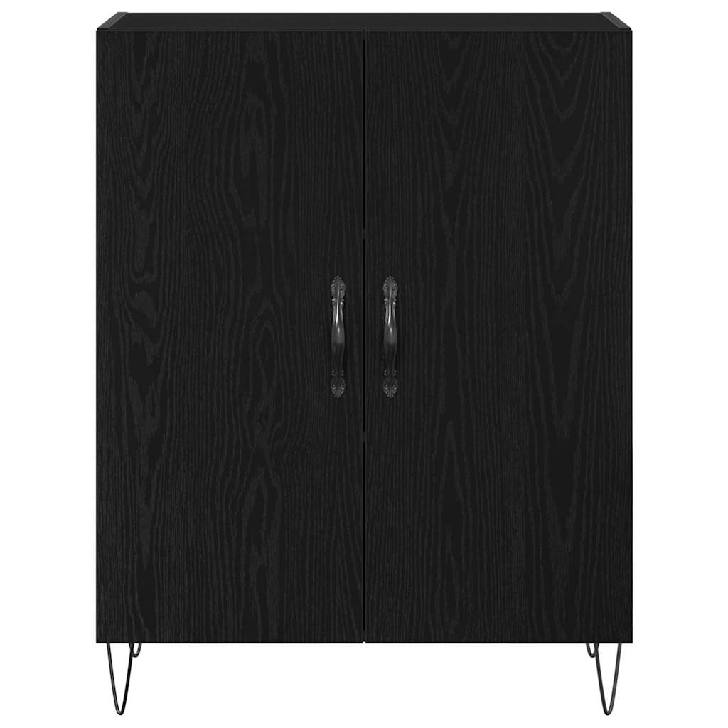 vidaXL Highboard 2 pcs Black Oak 69.5 x 34 x 180 cm
