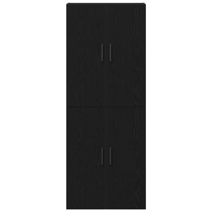 vidaXL Wall-Mounted Cabinet 2 pcs Black Oak 69.5 x 34 x 90 cm
