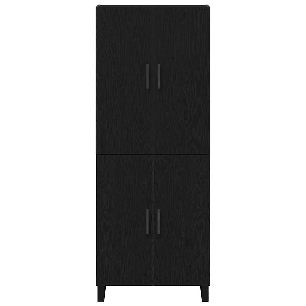 vidaXL Highboard 2 pcs Black oak 69.5 x 34 x 180 cm