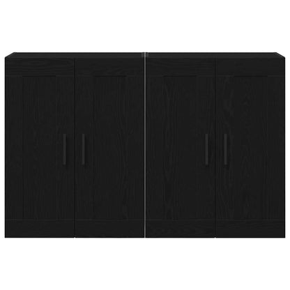 vidaXL Wall-mounted Cabinet 2 pcs Old Wood 69.5 x 34 x 90 cm