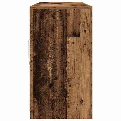 vidaXL LED Sideboard Old Wood 162 x 37 x 67 cm Engineered Wood