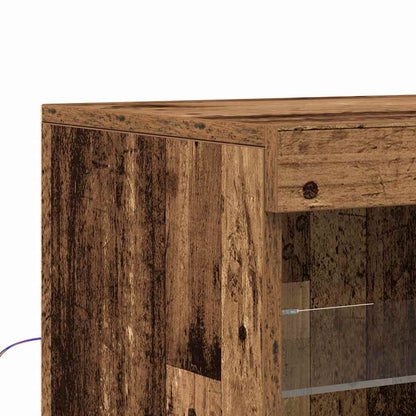 vidaXL LED Sideboard Old Wood 162 x 37 x 100 cm Engineered Wood