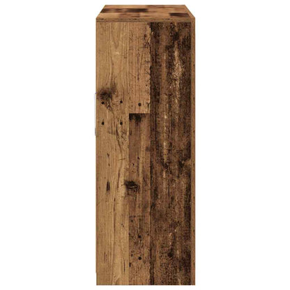 vidaXL LED Sideboard Old Wood 162 x 37 x 100 cm Engineered Wood
