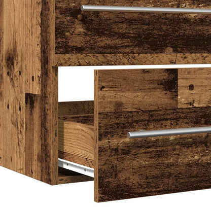 vidaXL Bathroom Sink Cabinet with Drawer Old Wood 80 x 38.5 x 48 cm