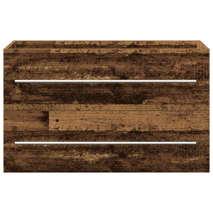 vidaXL Bathroom Sink Cabinet with Drawer Old Wood 80 x 38.5 x 48 cm