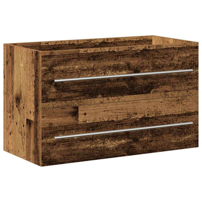 vidaXL Bathroom Sink Cabinet 2 pcs Old Wood 80 x 38.5 x 48 cm
