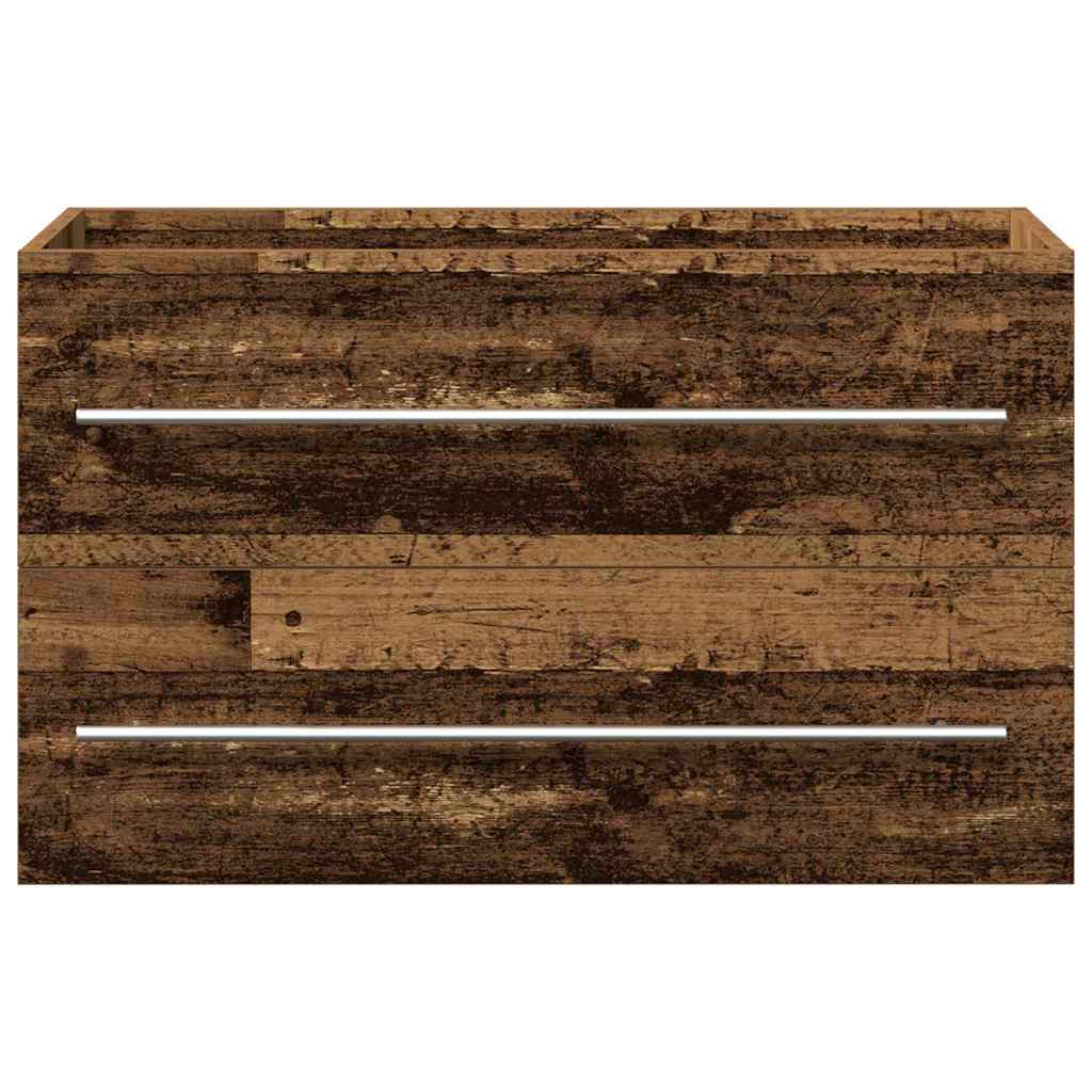 vidaXL Bathroom Sink Cabinet 2 pcs Old Wood 80 x 38.5 x 48 cm