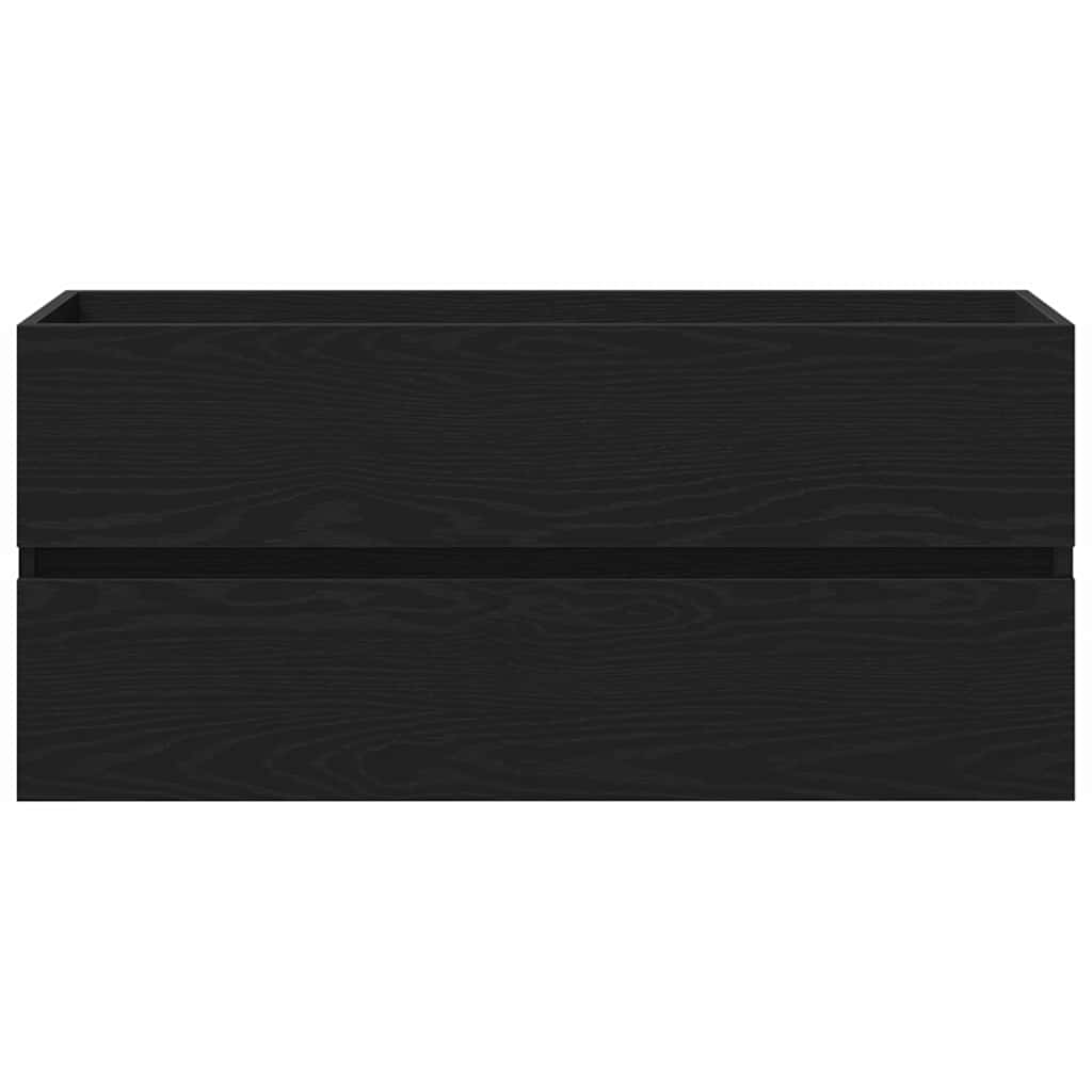 vidaXL Bathroom Sink Cabinet Black Oak 90 x 39 x 62 cm Engineered Wood
