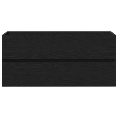 vidaXL Bathroom Sink Cabinet Black Oak 90 x 39 x 62 cm Engineered Wood