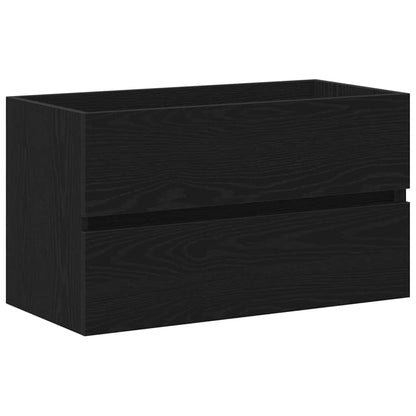 vidaXL Bathroom Sink Cabinet Black Oak 80 x 39 x 62 cm Engineered Wood