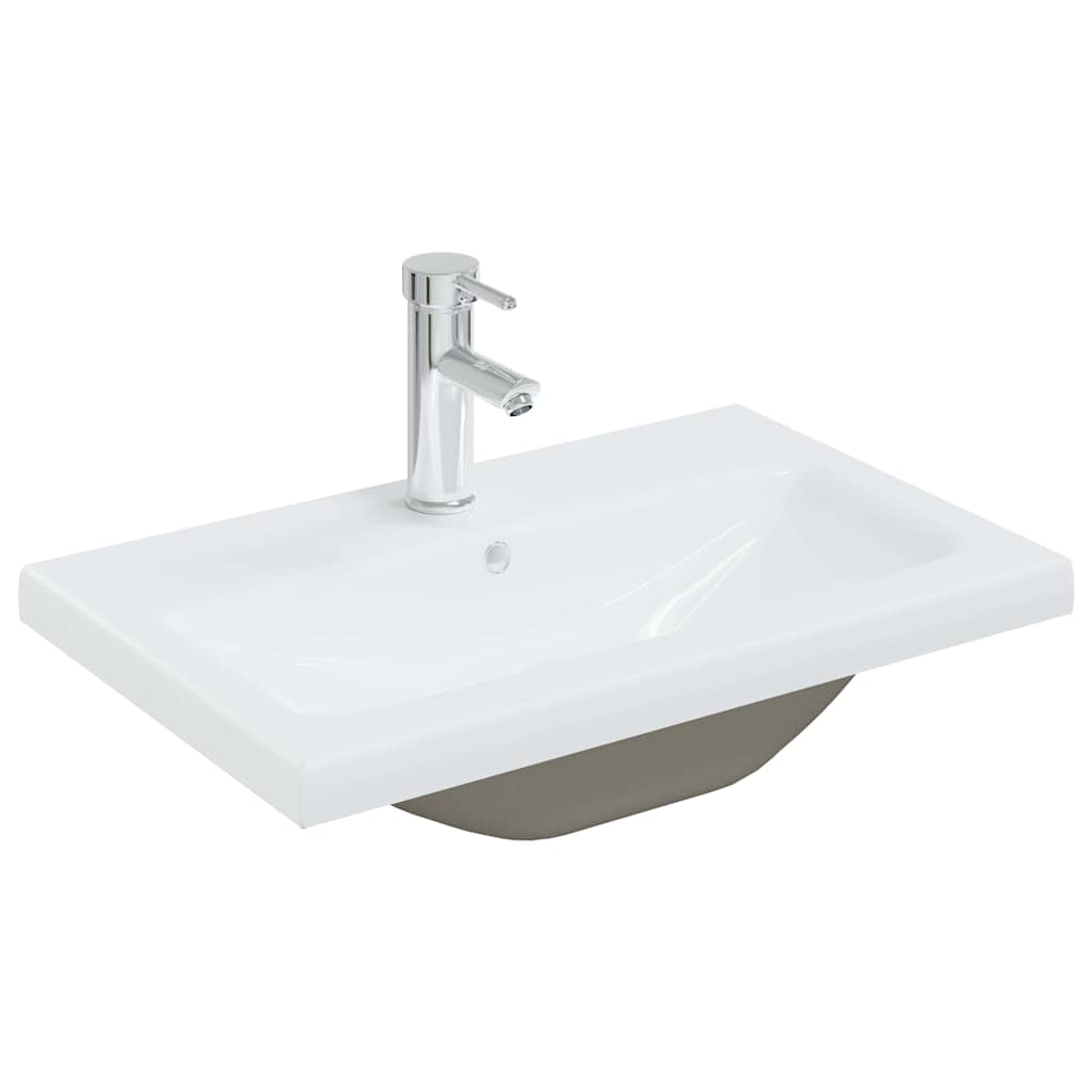 vidaXL Bathroom Sink Cabinet Black Oak 60 x 39 x 62 cm Engineered Wood