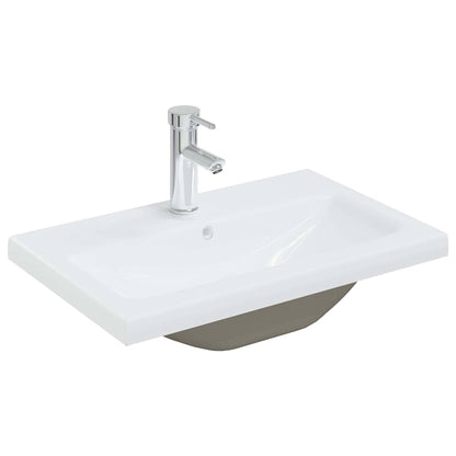 vidaXL Bathroom Sink Cabinet Black Oak 60 x 39 x 62 cm Engineered Wood