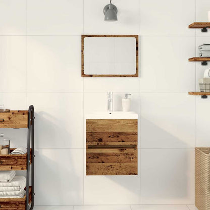 vidaXL Bathroom Sink Cabinet Black Oak 41 x 39 x 62 cm Engineered Wood