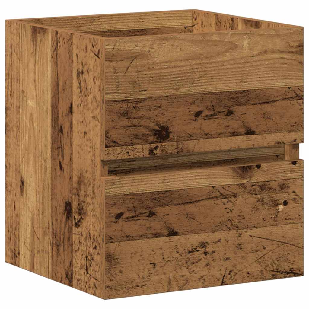 vidaXL Bathroom Sink Cabinet Black Oak 41 x 39 x 62 cm Engineered Wood