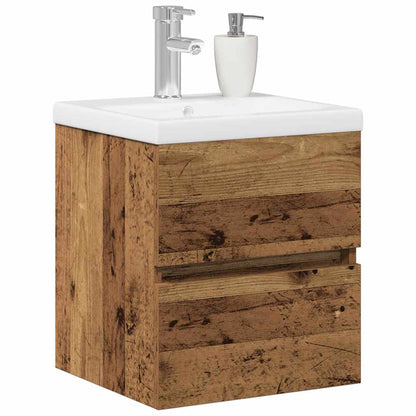 vidaXL Bathroom Sink Cabinet Black Oak 41 x 39 x 62 cm Engineered Wood
