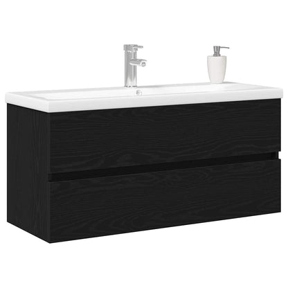 vidaXL Bathroom Sink Cabinet Black Oak 100 x 39 x 62 cm