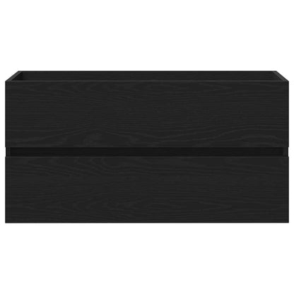 vidaXL Bathroom Sink Cabinet Black Oak 90 x 39 x 62 cm Engineered Wood