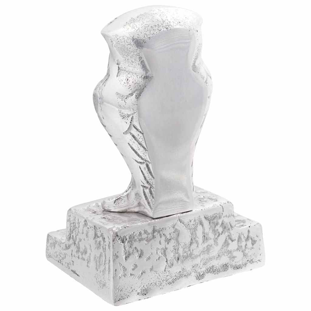 vidaXL Bookends 2 pcs Silver 12 x 9 x 19 cm Aluminium