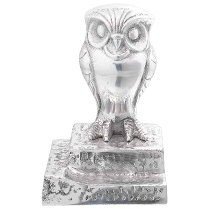 vidaXL Bookends 2 pcs Silver 12 x 9 x 19 cm Aluminium