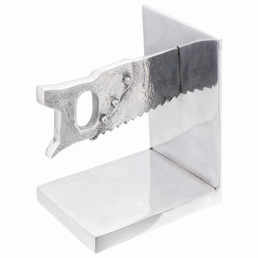 vidaXL Bookends 2 pcs Silver 11 x 14 x 17.5 cm Aluminium